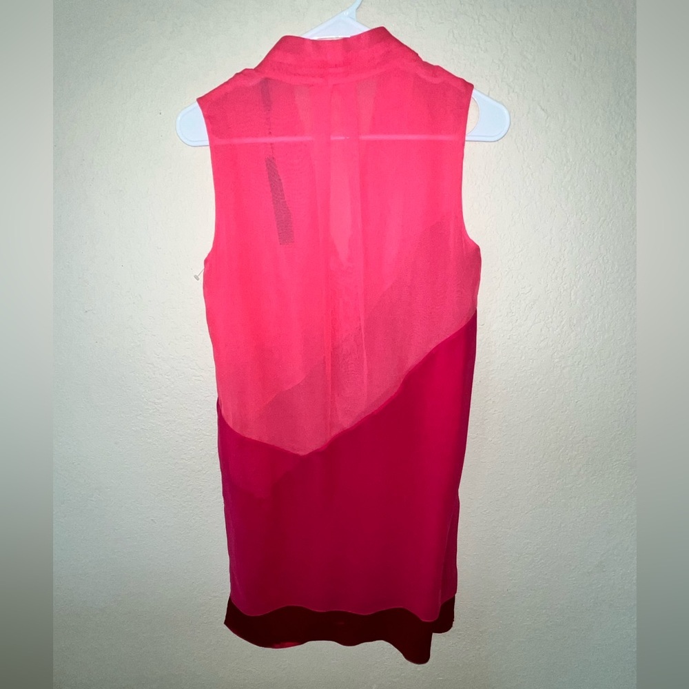 ELIE TAHARI DRESS PINK BRIA 100% SILK SLEEVELESS SIZE 2 NWT - Picture 3 of 10
